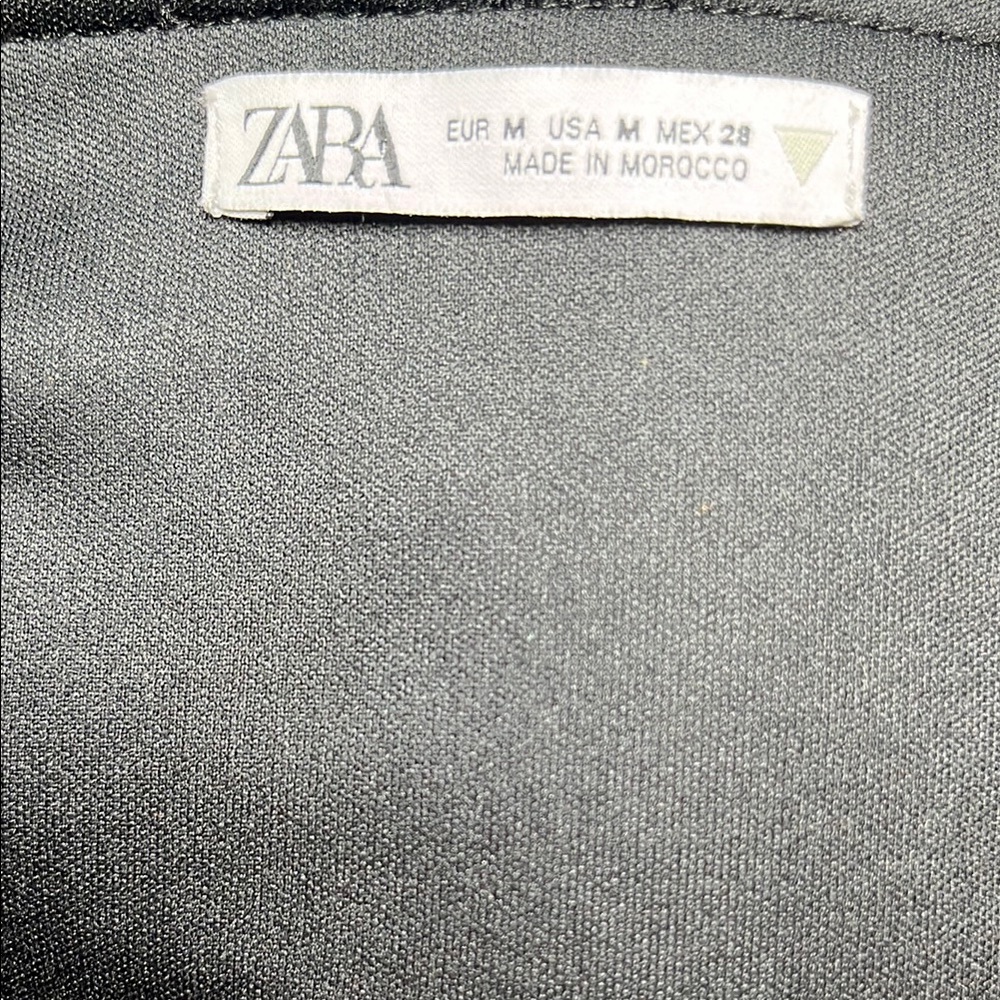 Zara Black Faux Leather Bustier Top - Picture 6 of 12